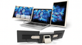 15.6" Triple Laptop Screen Extender - Dual FHD 1080P IPS Portable Monitors with Detachable Stand & 235° Rotation